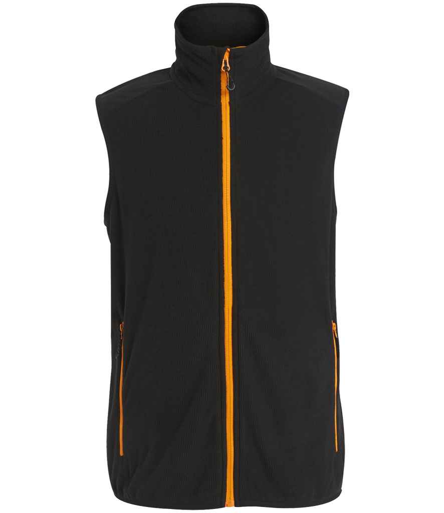Regatta Navigate Fleece Bodywarmer - Black/Orange Pop
